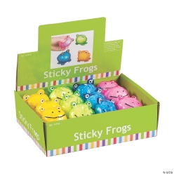 Squeezable Sticky Frogs 12 Pk